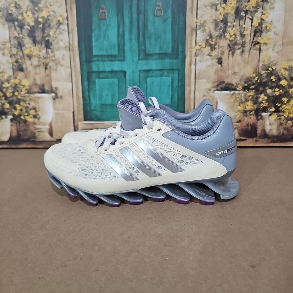 Adidas Springblade M20199 Cream White/Silver, Womens‎ Running Shoes, Size 5.5